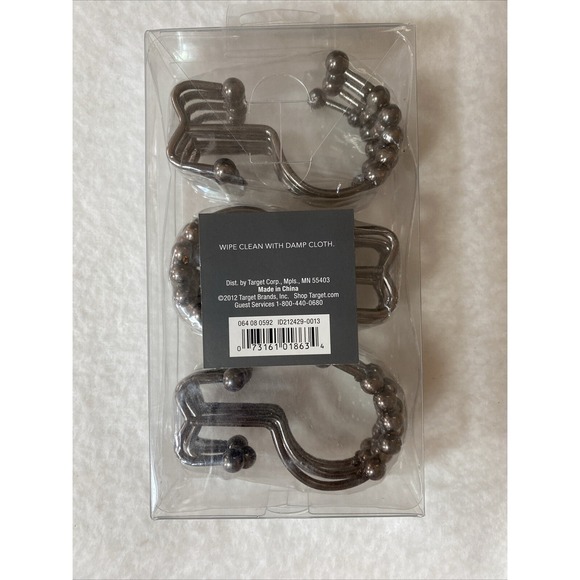 Threshold Shower Hooks 12-Pack Bronze Beads New in Package - Picture 4 of 4